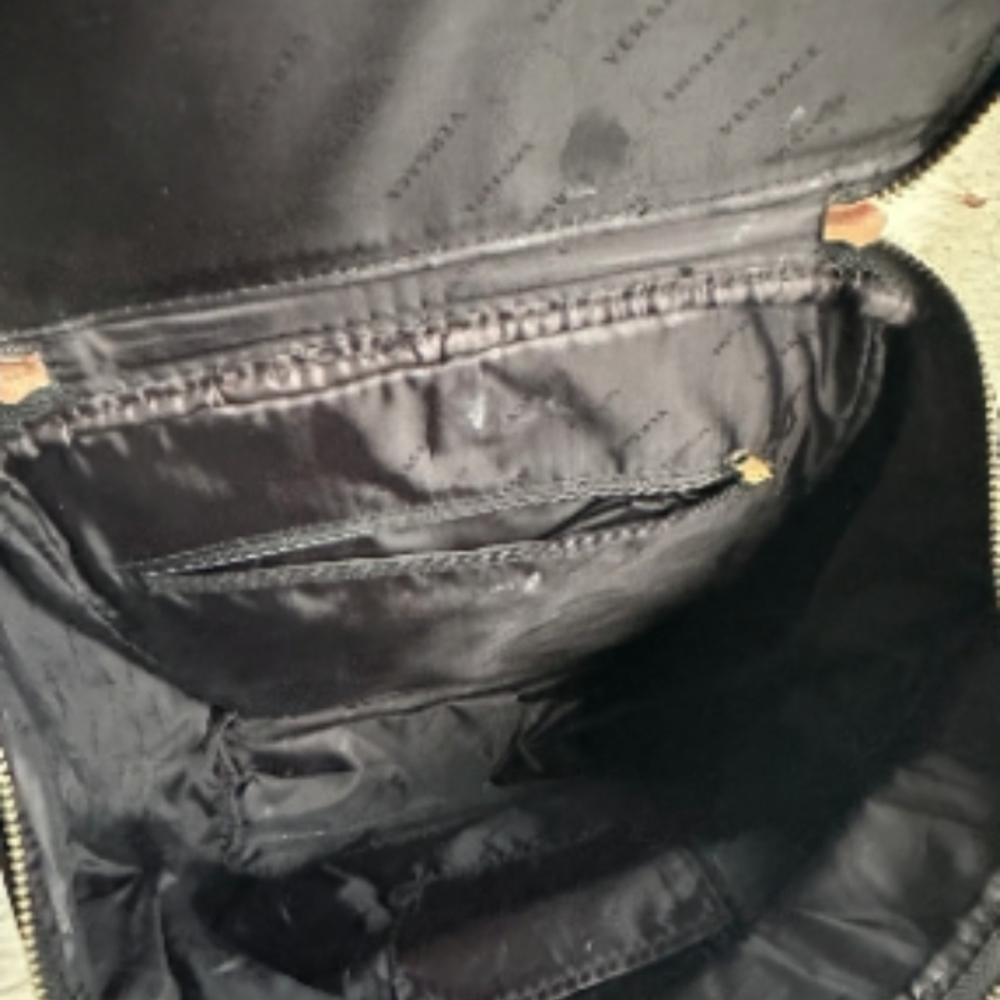 Versace Black Backpack with Gold Accents - Picture 9 of 11